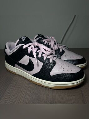 SIZE 11.5 MENS NIKE DUNK LOW RETRO LTD BLACK PLATINUM VIOLET CROC HF9191-001